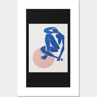 Blue nude Henri Matisse abstract art Posters and Art